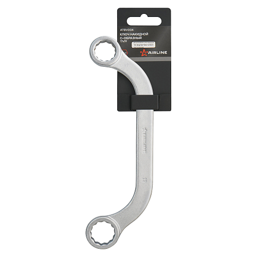 Ключ накидной С-образный 17х19мм PRO, пласт.подвес