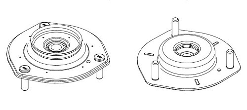 Опора амортизатора для автомобилей Toyota Camry (06-) (передняя с подшипником)