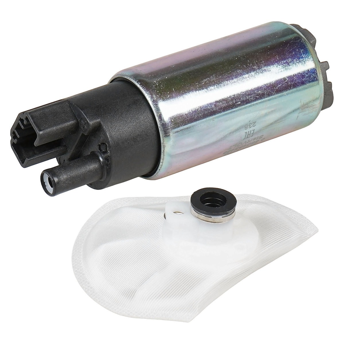 Мотор бензонасоса для автомобилей Лада 2110-2112/ГАЗ (гладкий штуцер) с фильтром-сеткой