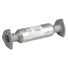 Труба соединительная (вставка вместо катализатора) для автомобилей Chevrolet Lanos (97-) со стронгером (алюминизированная сталь)