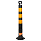 Столбик парковочный 750мм(СПУ) 3 световозвр.полосы, ручка(ухо), болт.креп., пластик,черн.