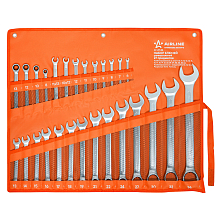 Набор ключей универсальный PRO 27пр. (комб. 6-36мм, комб. с трещоткой 8,10,12,13мм, разрезные 10x12,11x13мм) сумка