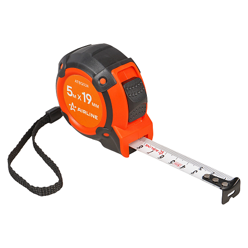 Рулетка в прорезиненном корпусе 5мх19мм