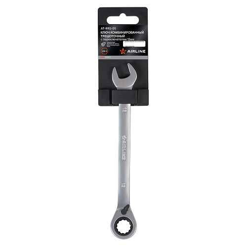 Ключ комбинированный трещоточный с переключателем 12мм PRO, пласт.подвес