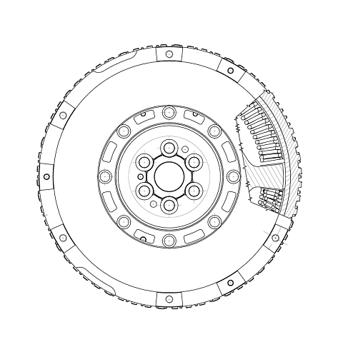 Маховик двухмассовый для автомобилей Haval H6 (16-) 1.5i (дв. 4G15B)