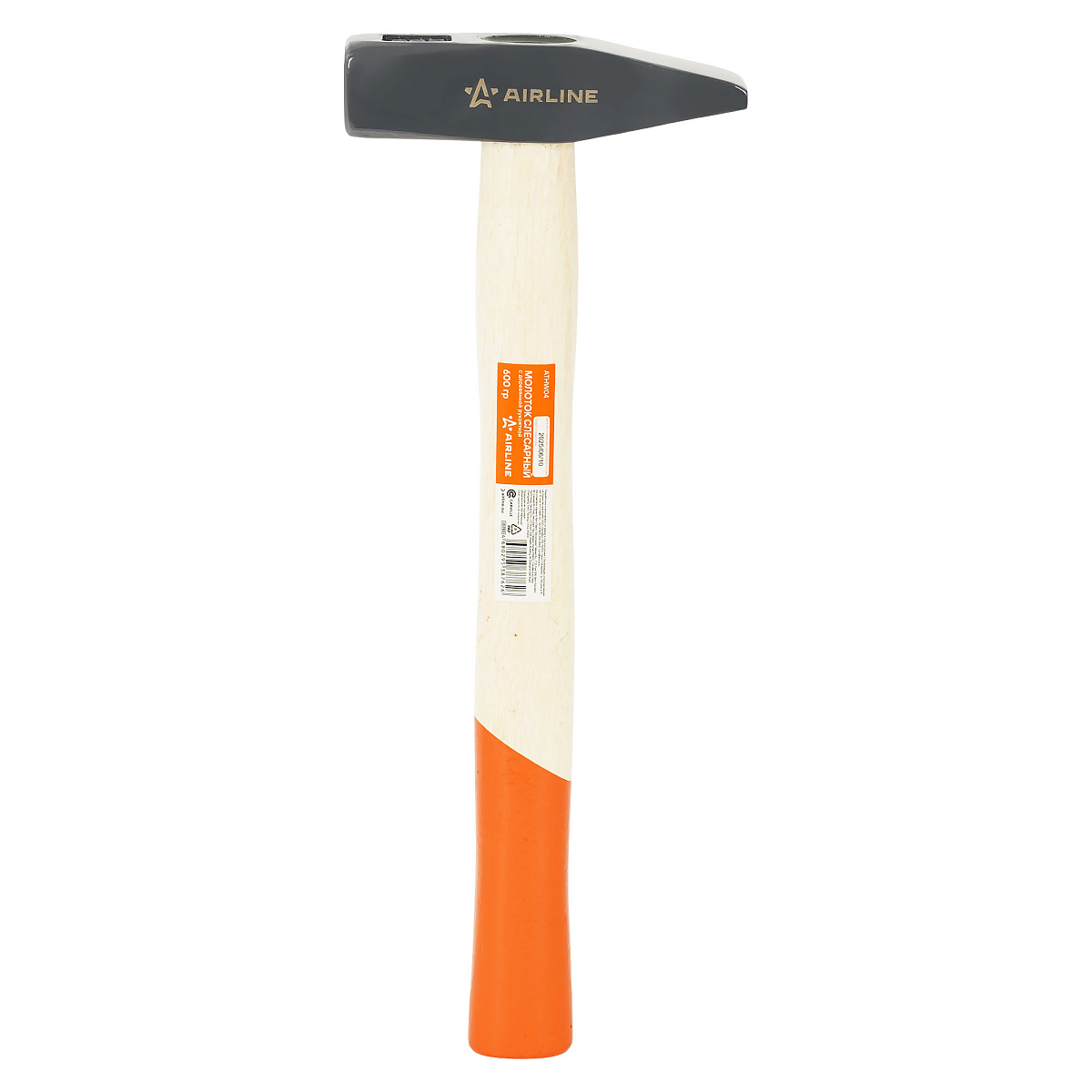 Молоток слесарный с деревянной рукояткой 600гр