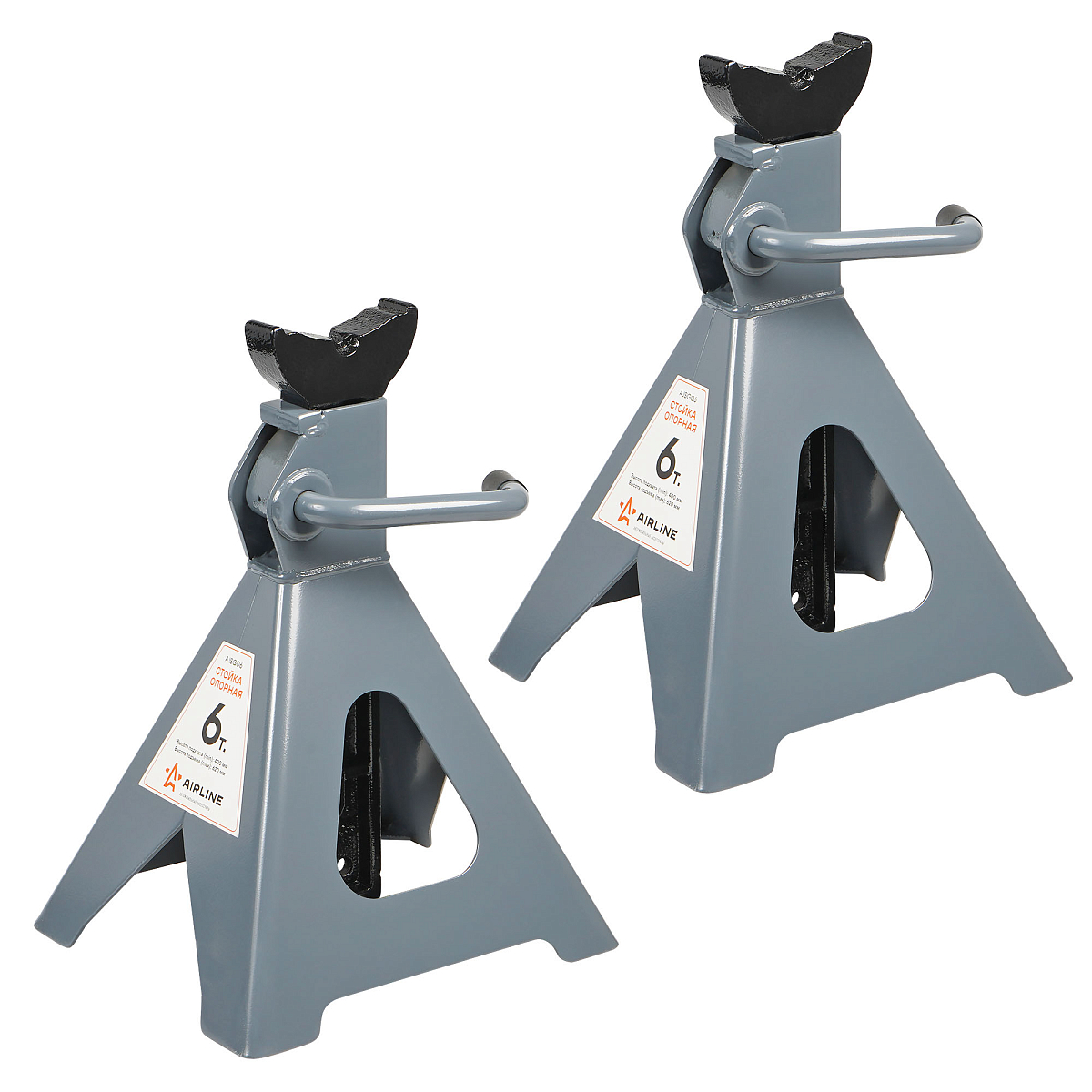 Стойка опорная 6т 400-620мм, зубчатый механизм, 2 шт.