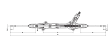 Механизм рулевой (рейка) для автомобиля Mercedes Sprinter (06-)/VW Crafter (06-) (гидравлический)