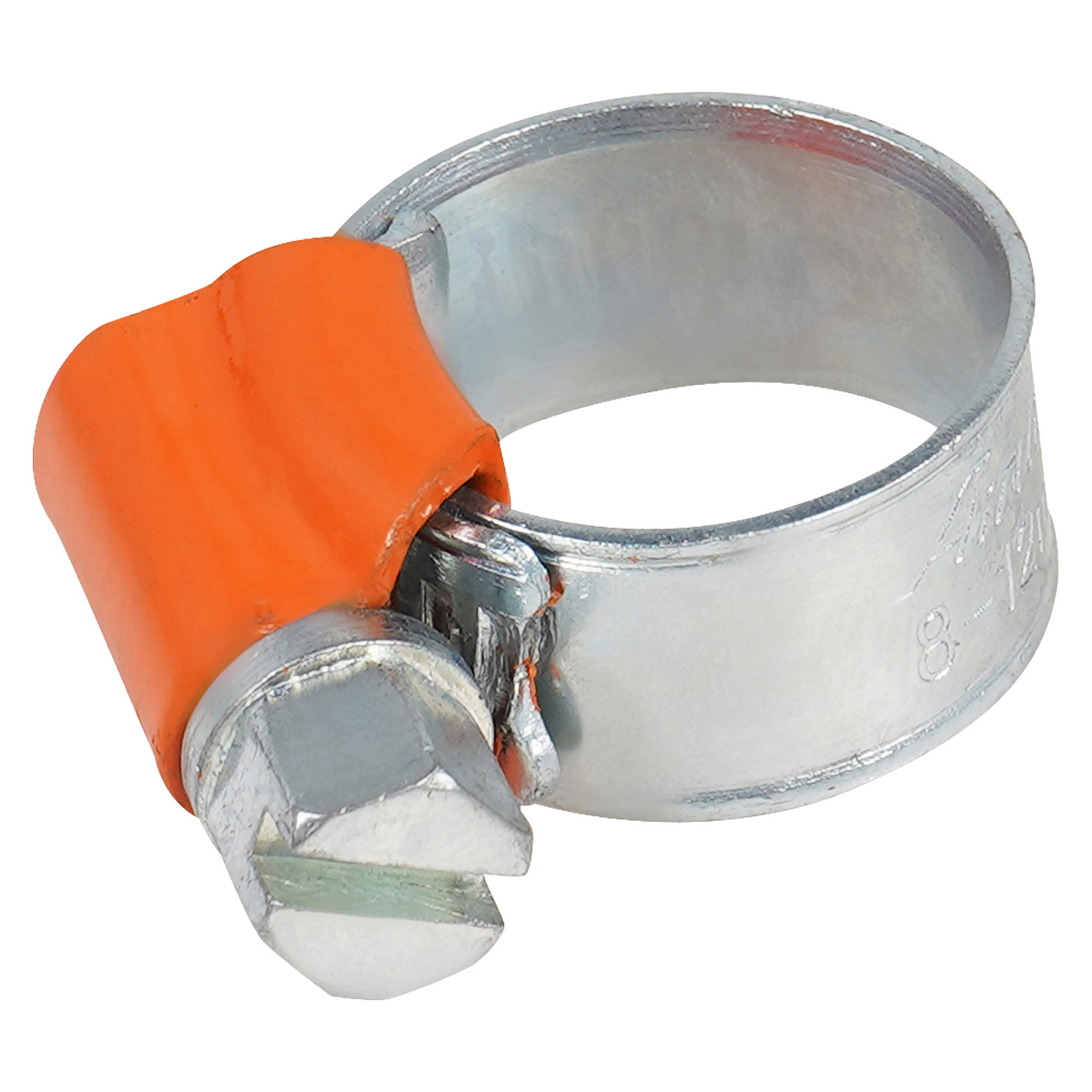 Хомут 8-12/9,7мм, червячный PRO, усиленный, W1(оцинк.), 1 шт.