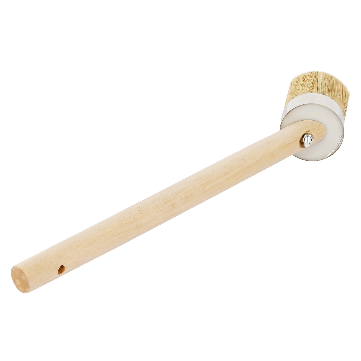 Кисть для пасты шиномонтажной 360мм, изогнутая, дерево, натуральный ворс 50мм, d50мм