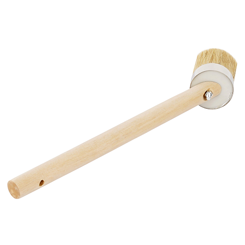 Кисть для пасты шиномонтажной 360мм, изогнутая, дерево, натуральный ворс 50мм, d50мм