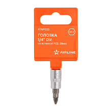 Головка 1/4"DR со вставкой PZ2, L=37мм