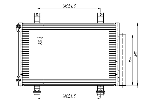 Радиатор кондиционера для автомобилей Swift (05-)