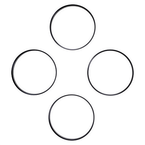 Кольцо центровочное для литого диска 74.1-72.6мм, комплект 4 шт., алюминий