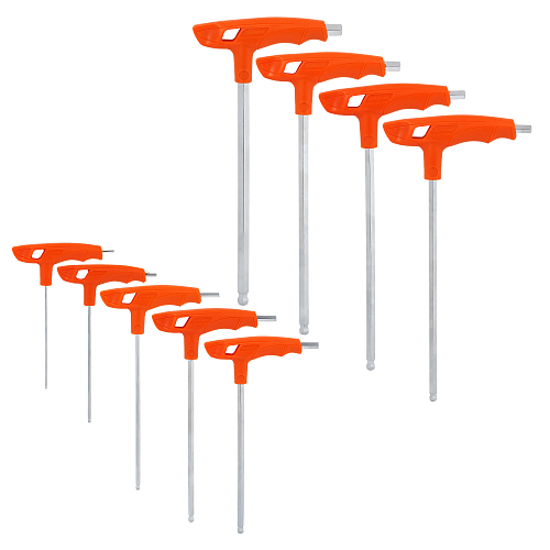 Набор ключей Т-образных шестигранных с шаром 9пр. (2-10)