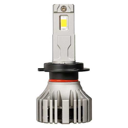 Лампа светодиодная H7 PRO, 50Вт, 9200Лм (4600Лм x 2), 3000К (Желтый), 12/24В, комплект 2 шт.