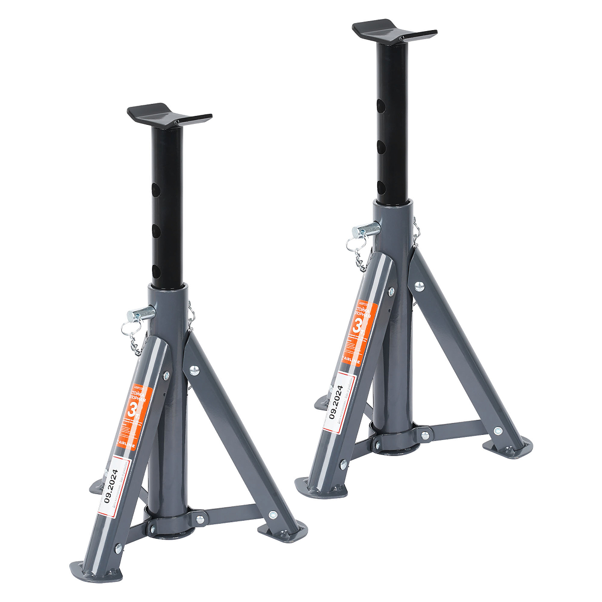 Стойка опорная 3т 286-401мм, пальцевый механизм, складная, 2 шт.