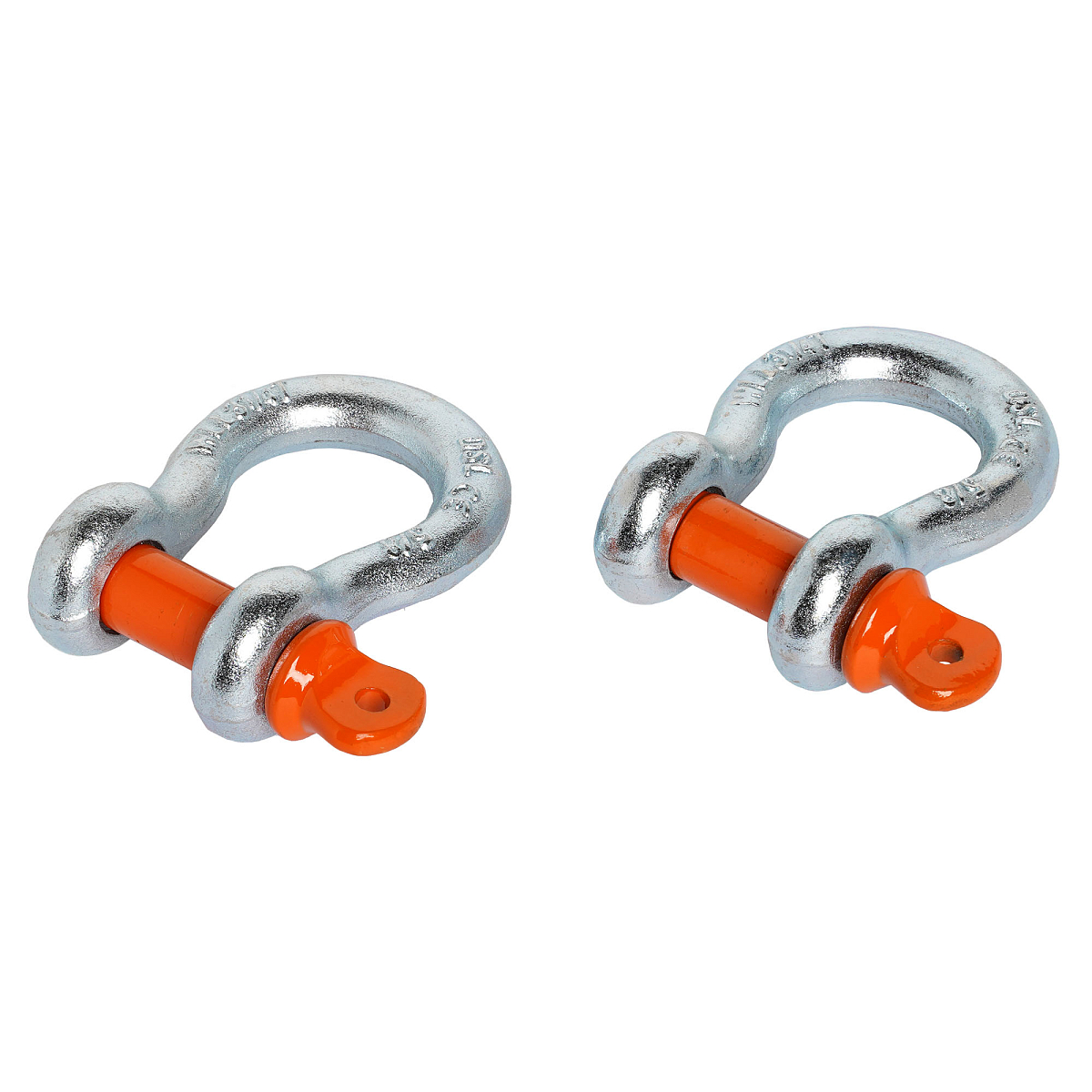 Шаклы буксировочные металлические 3,25 т / 13 т с сумкой, набор 2 шт.