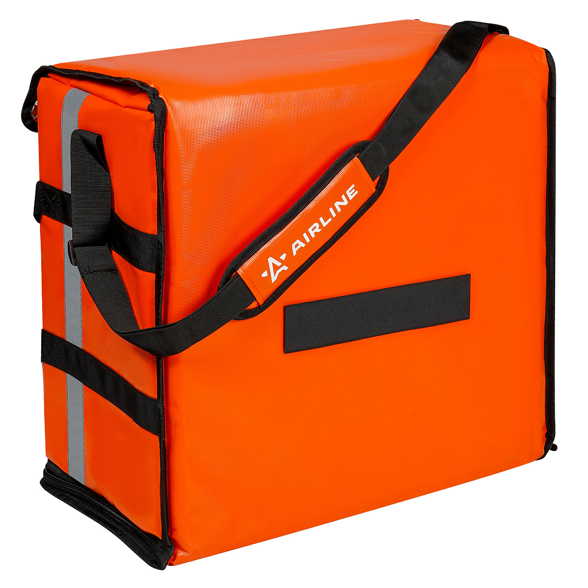 Сумка-холодильник (термосумка) для пиццы, 55л, 47*47*25см, быстрый доступ, оранжевая