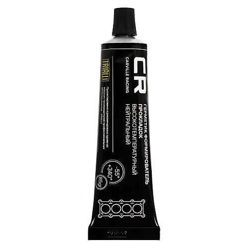 Герметик формирователь прокладок силиконовый высокотемпературный нейтральный, черный, туба 85г.