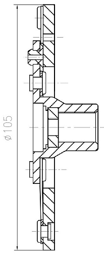 Пластина прижимная для компрессора кондиционера LCAC 0550 LUZAR