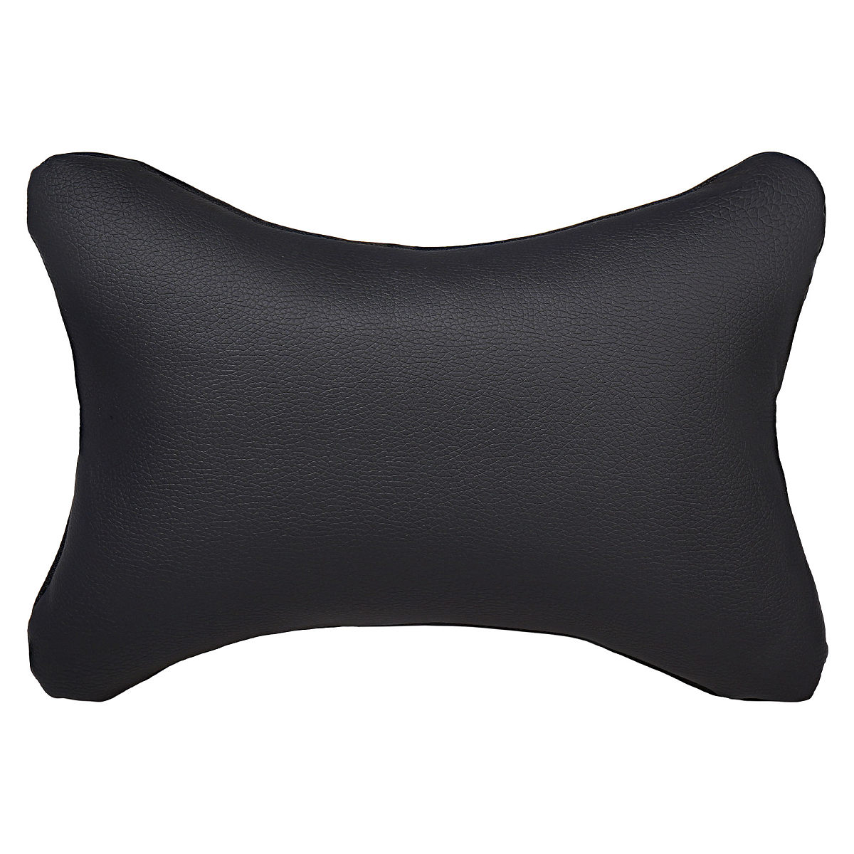 Подушка-косточка на подгол."ЭКО", искусств.кожа/полиэстер, 1 шт., черная