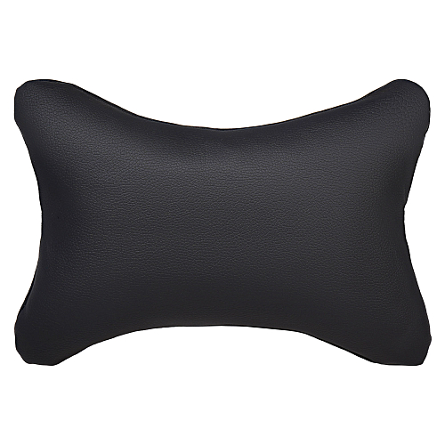 Подушка-косточка на подгол."ЭКО", искусств.кожа/полиэстер, 1 шт., черная
