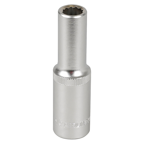 Головка торцевая 1/2"DR двенадцатигранная 10мм, L=78мм пласт.подвес