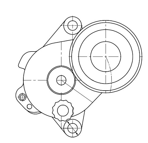 Ролик приводного ремня для автомобилей Mercedes GLK (X204) (08-) 2.1d [OM651] StartStop (с натяжным механизмом)