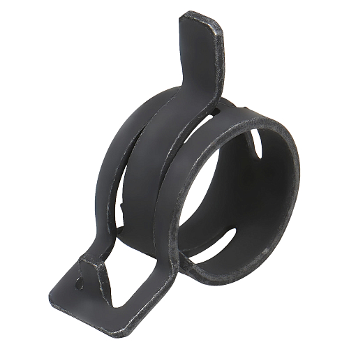 Хомут пружинный 21 (19,4-22,5/12мм), мин.20.3мм, самозажимной, хром-цинк(dacromet),черный