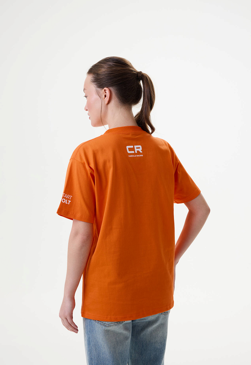 Футболка взрослая CR оранжевая