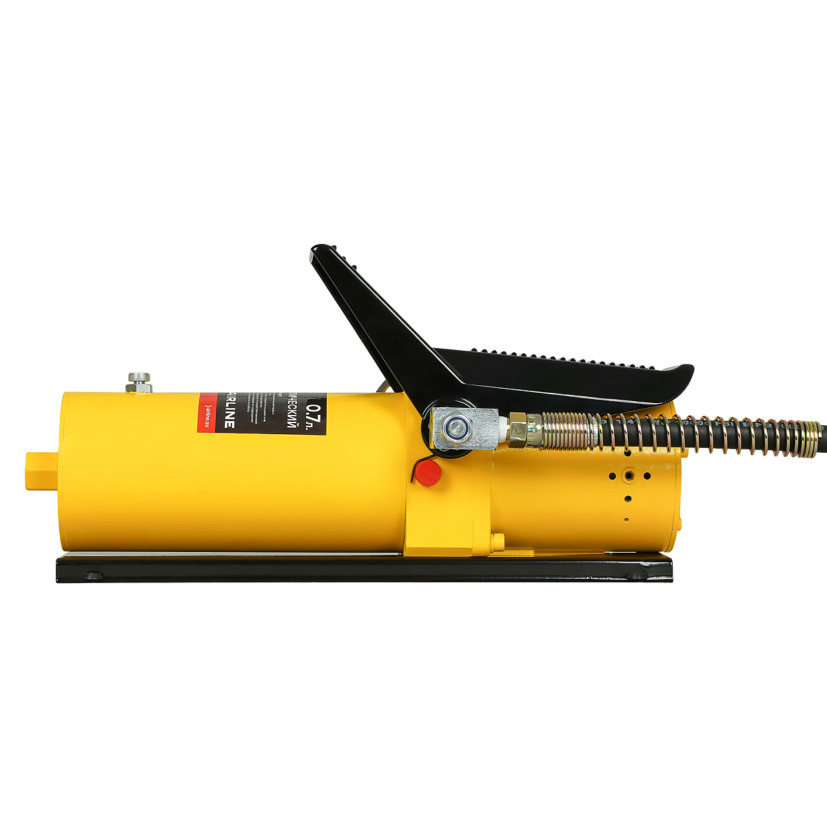 Насос пневмогидравлический 0.7л, ножной привод, шланг 1.5м