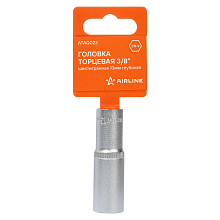 Головка торцевая 3/8"DR шестигранная 13мм, L=63мм пласт.подвес