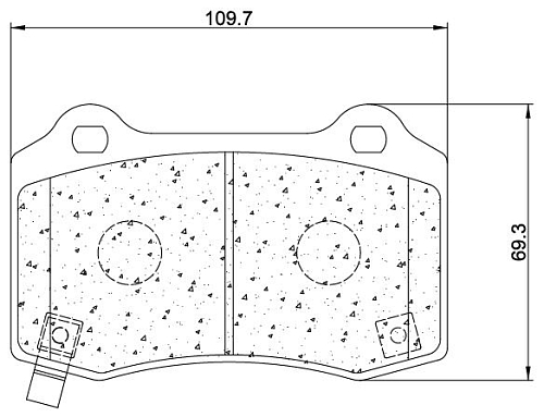 Колодки тормозные дисковые задние для автомобилей с суппортами CRC 6119/CRC 6120 серия PRO [RACE]