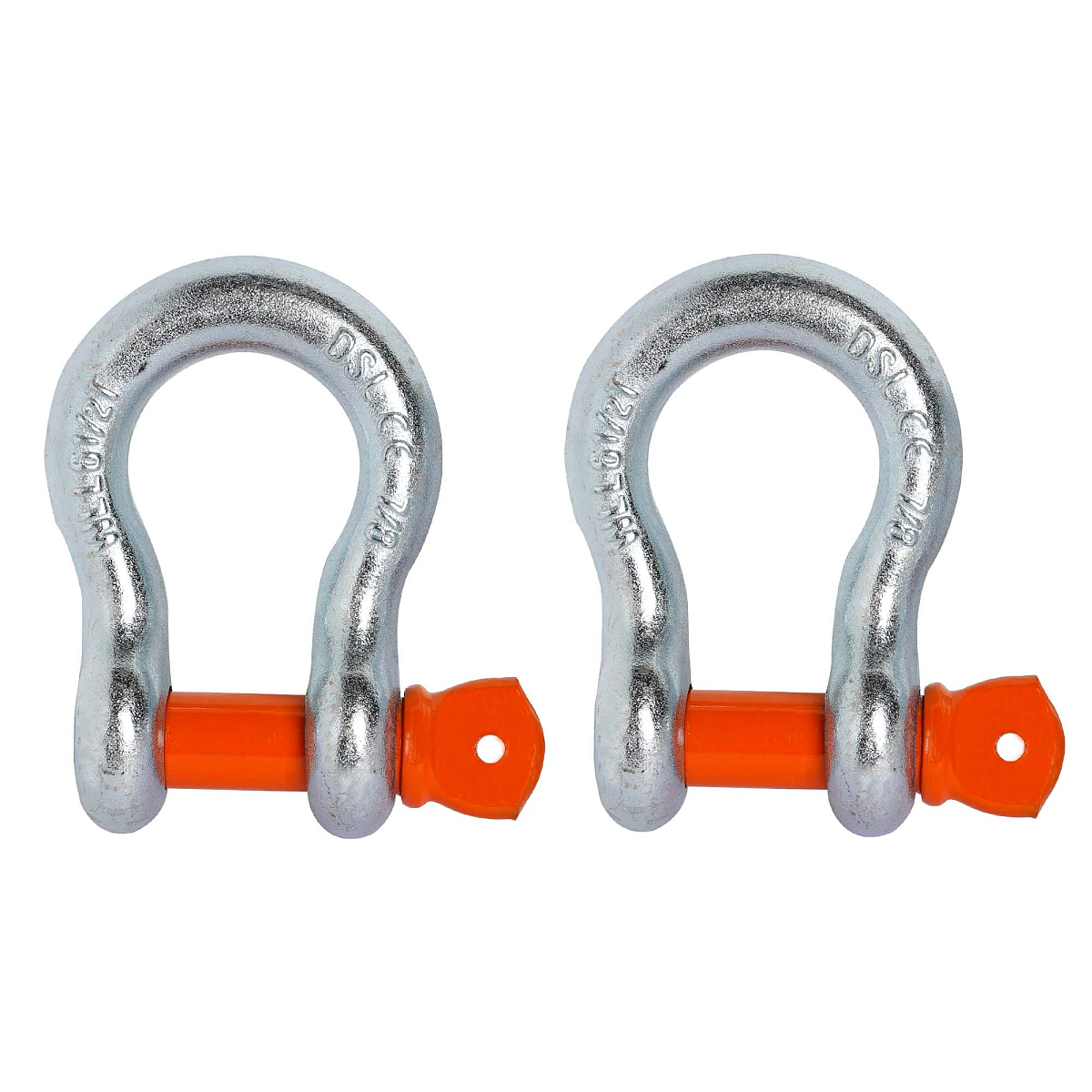 Шаклы буксировочные металлические 6,5 т / 26 т с сумкой, набор 2 шт.