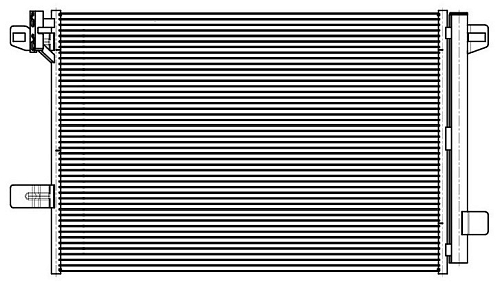 Радиатор кондиционера для автомобилей Transporter (15-) 2.0D/2.0T