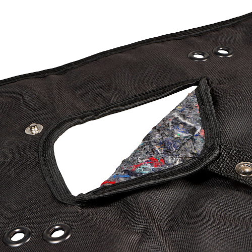 Утеплитель радиатора для а/м УАЗ 3163 Патриот (рестайлинг 2014), полиэстер/войлок, цвет черный