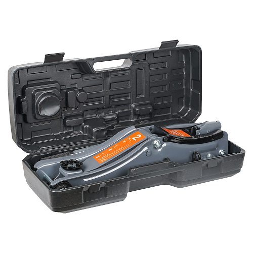 Домкрат подкатной 2т 80-380мм, низкопрофильный, кейс