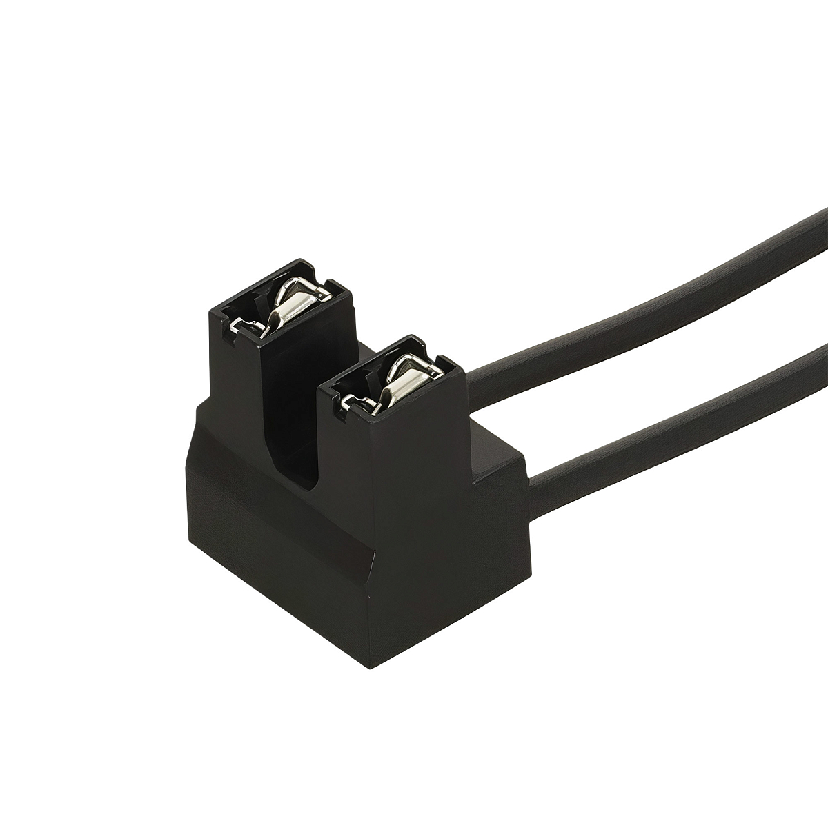 Разъём 2 pin с проводами угловой для лампы с цоколем H7