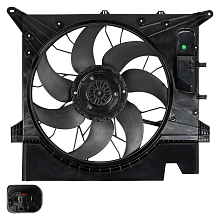 Электровентилятор охлаждения для автомобилей Volvo XC90 (02-) (с кожухом)