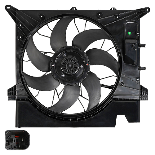 Электровентилятор охлаждения для автомобилей Volvo XC90 (02-) (с кожухом)