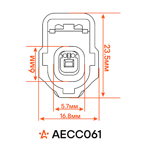 Разъём 1 pin с проводами для датчика авар. давл. масла Peugeot Boxer, Citroen Jumper, Ford Transit