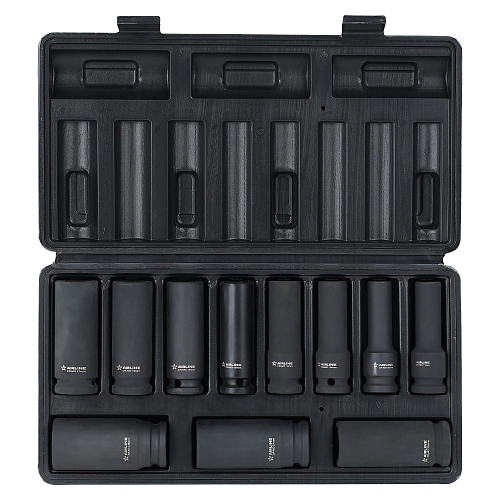 Набор головок ударных 1/2"DR L=78мм, 11пр. (10-26мм) пласт.кейс