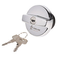 Крышка бензобака с замком, хром для а/м Лада 2108-15, 2121, 2170 Priora, 2190 Granta, Niva, УАЗ, Газель