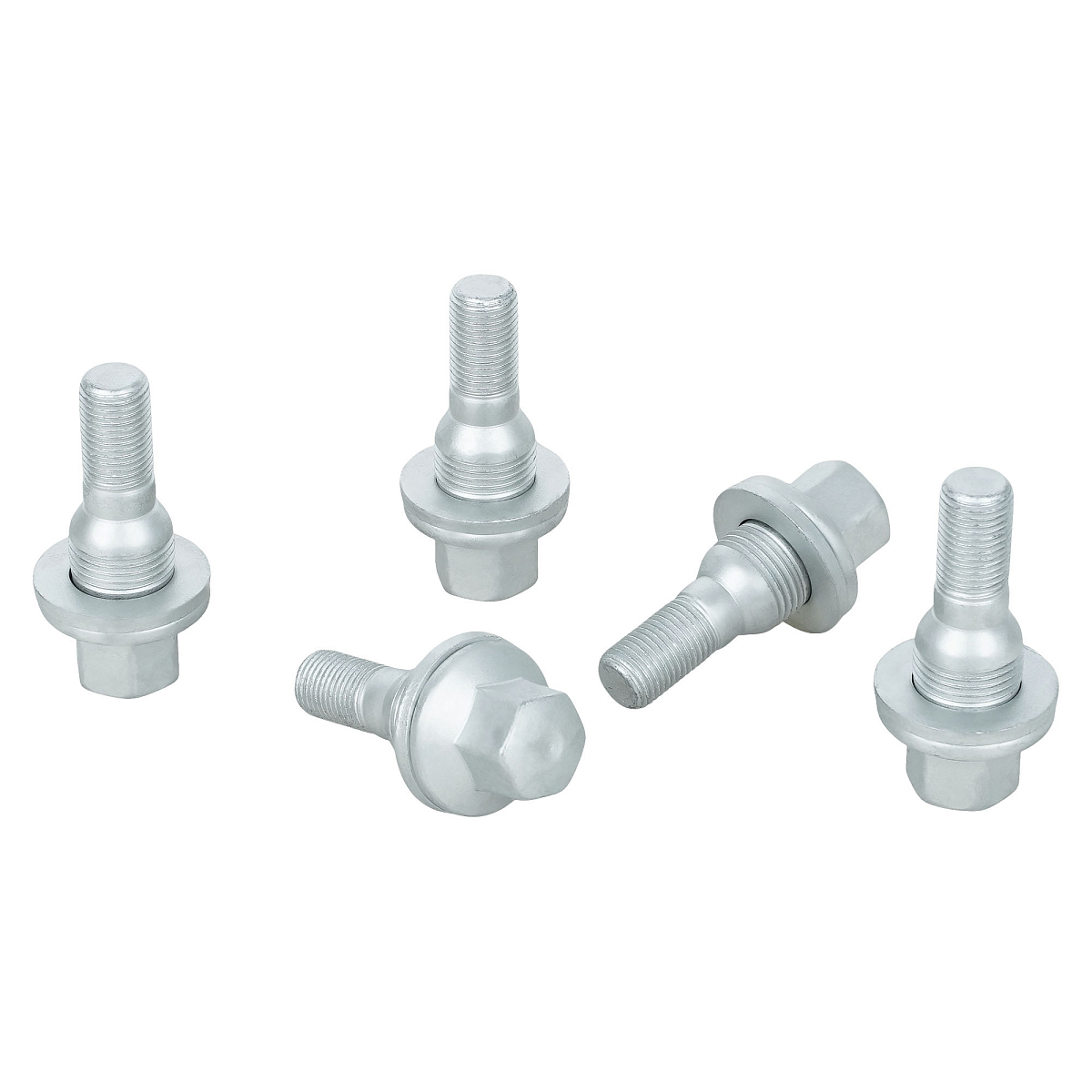 Болт колесный M12x1,25x19x58, конус с шайбой, ключ 17, дакромет, 20 шт для а/м Peugeot/Citroen