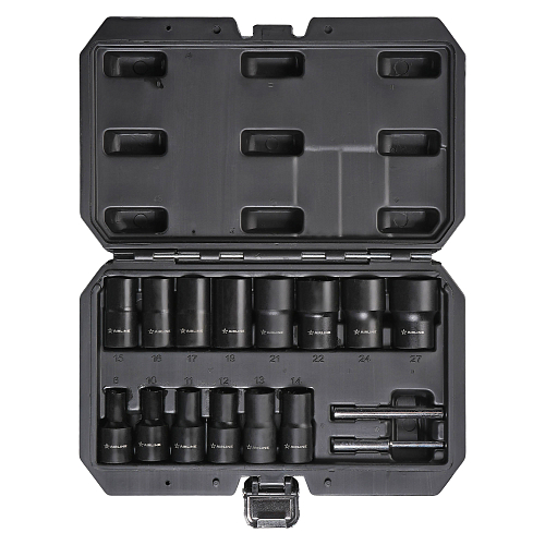 Набор головок для поврежденных болтов и гаек, кейс 16пр.