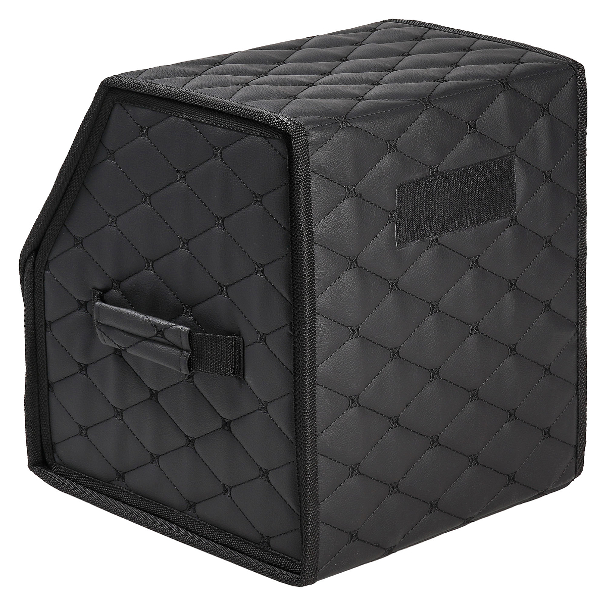 Органайзер-саквояж в багажник (30*30*35 см), стёганный ромб, цвет черный