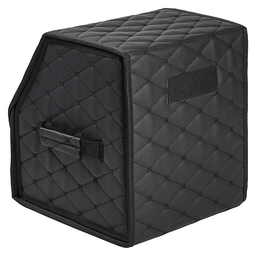 Органайзер-саквояж в багажник (30*30*35 см), стёганный ромб, цвет черный
