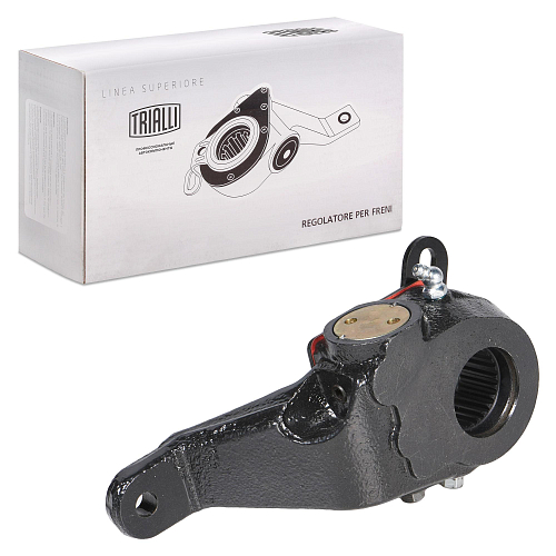 Рычаг тормоза регулировочный автоматический (трещотка) для автомобилей МАЗ 5440 / 544069 / 643068 задний левый (эвольвентный, узкий шлиц)