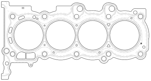 Прокладка ГБЦ для а/м Kia Picanto (11-)/Hyundai i20 (09-) 1.2i [G4LA]